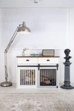 Poducha dla psa do klatki kennelowej Szara XL - obrazek 2